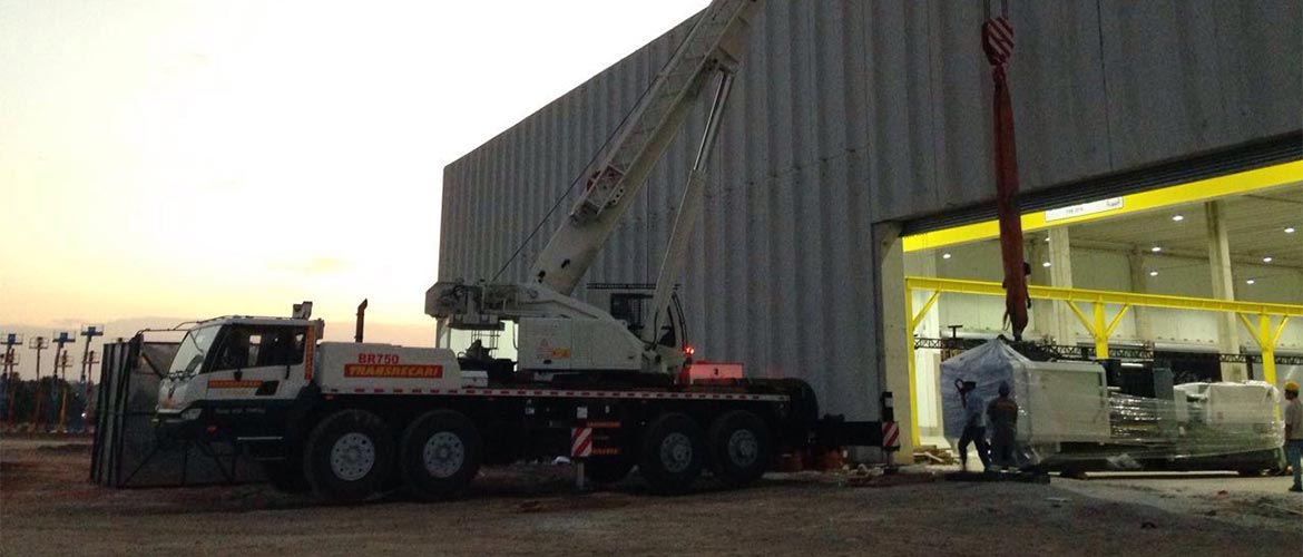 Remoção de máquinas industriai